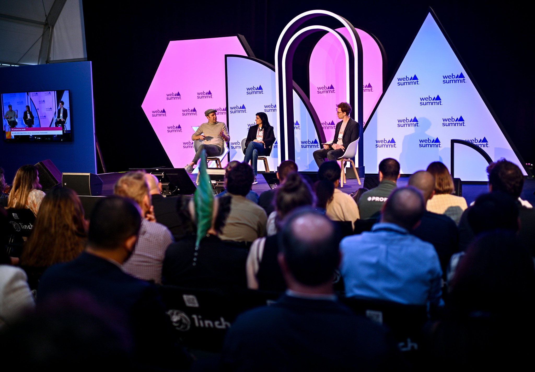 Venture Stage during day two of Web Summit 2023 at the Altice Arena in Lisbon, Portugal.